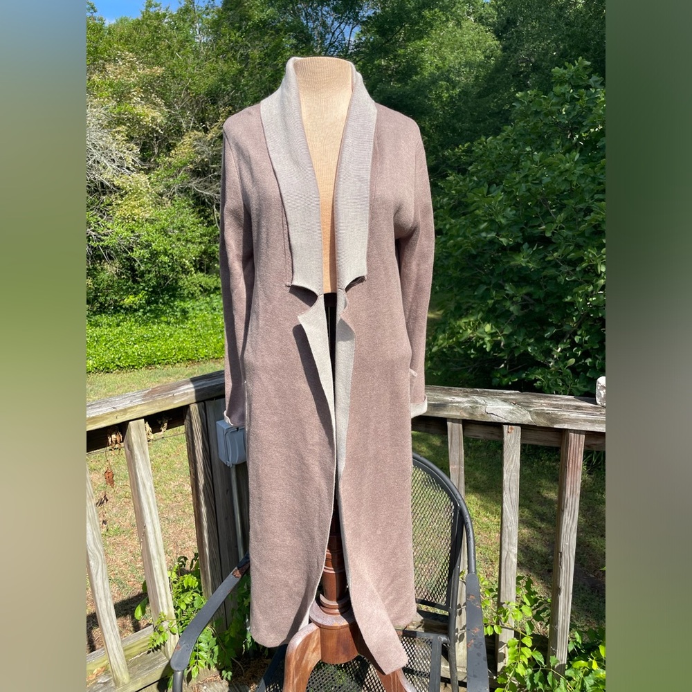 Pink Martini long sweater jacket duster size extra small - Picture 1 of 6